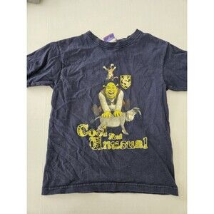 Shrek, Donkey, & Puss N Boots Vintage 2007 Shirt Sz 4T DreamWorks